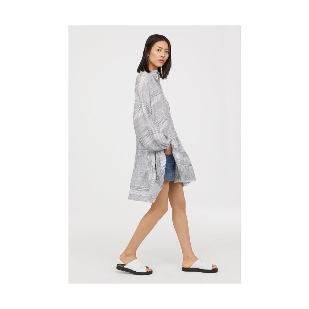 H&M Trend Oversize 100% Cotton Flounced Tunic